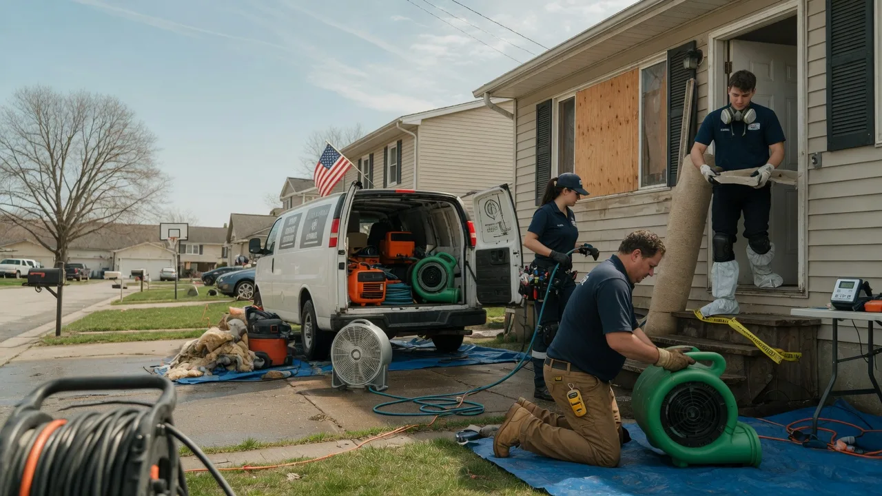 Water Damage Restoration in Bradford, IL near me